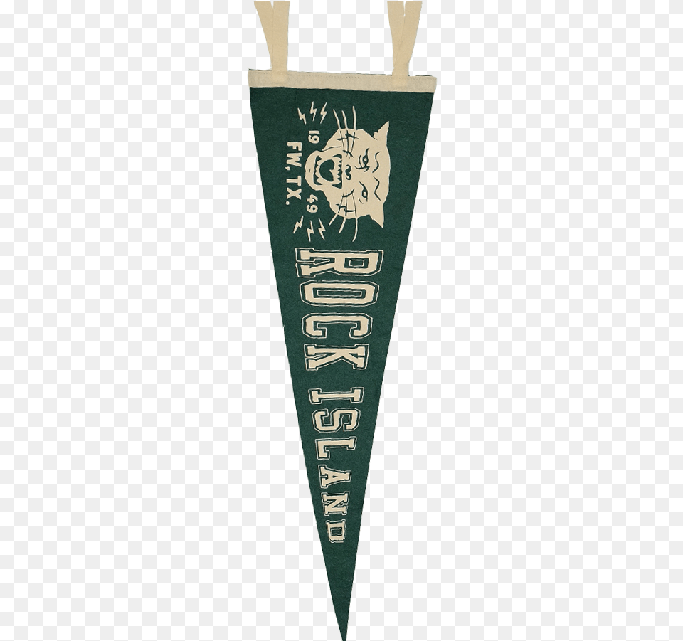 Fort Worth Historical Rock Island Pennant Emblem, Arrow, Weapon, Animal, Cat Png