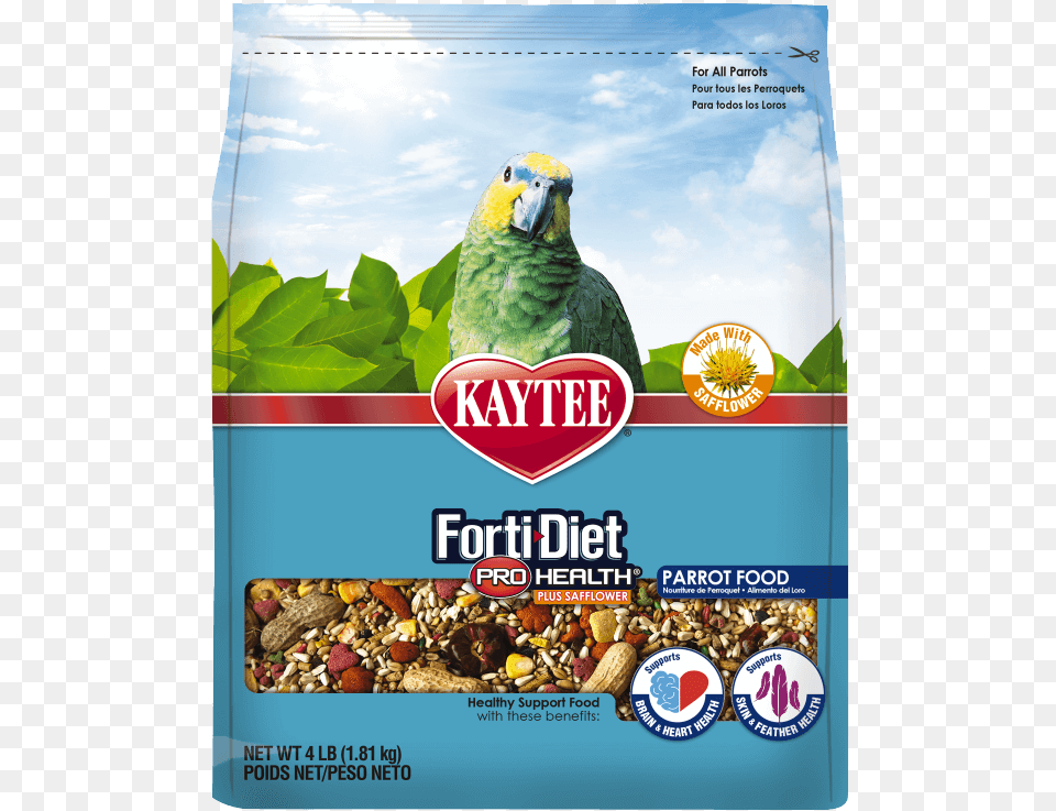 Forti Diet Pro Health With Safflower Parrot Food Kaytee Conure Food, Animal, Bird Free Png Download