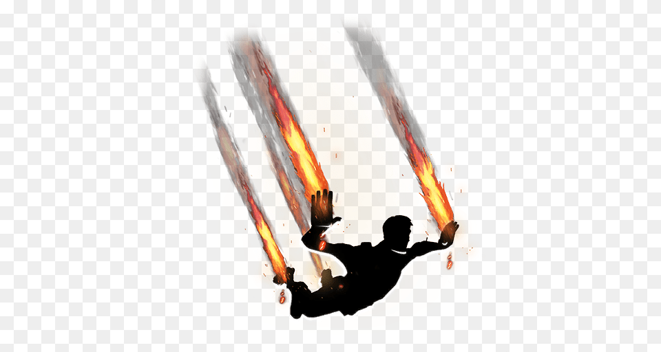 Fortnite, Fire, Flame, Person, Art Free Png Download