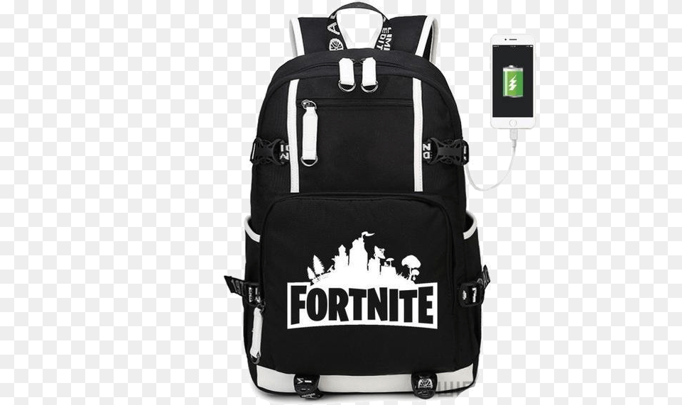 Fortnite Backpack Hd Fortnite Backpack With Charger, Bag Free Transparent Png