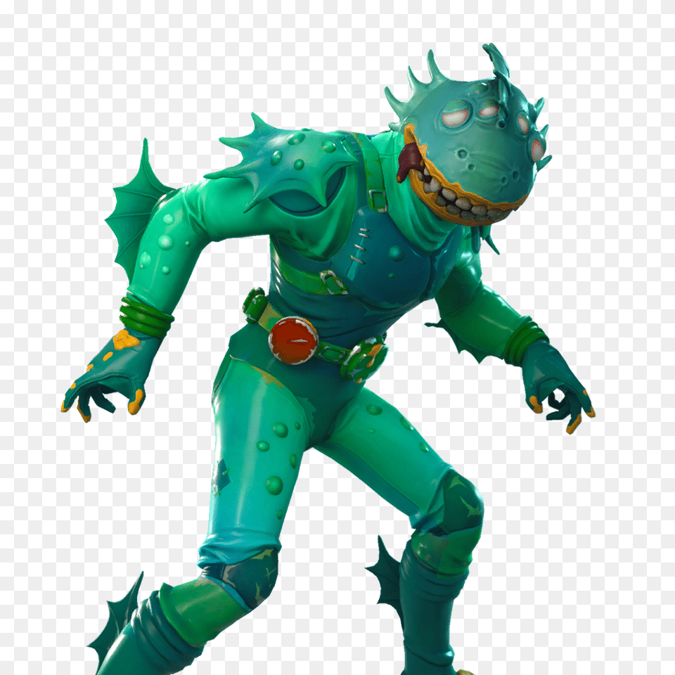 Fortnite Battle Royale Character 127 Clipart Image Moisty Merman Fortnite, Green, Toy Free Png Download