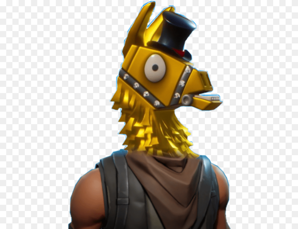 Fortnite Battle Royale Fortnite Gold Llama, Adult, Female, Person, Woman Free Transparent Png