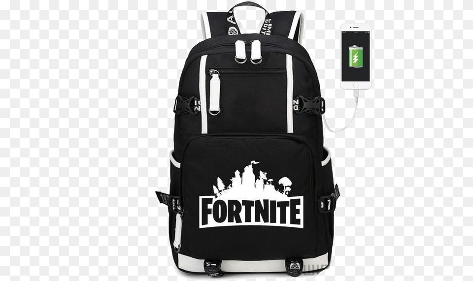 Fortnite Battle Royale Luminous Backpack With Usb Charging Fortnite Backpack, Bag Png
