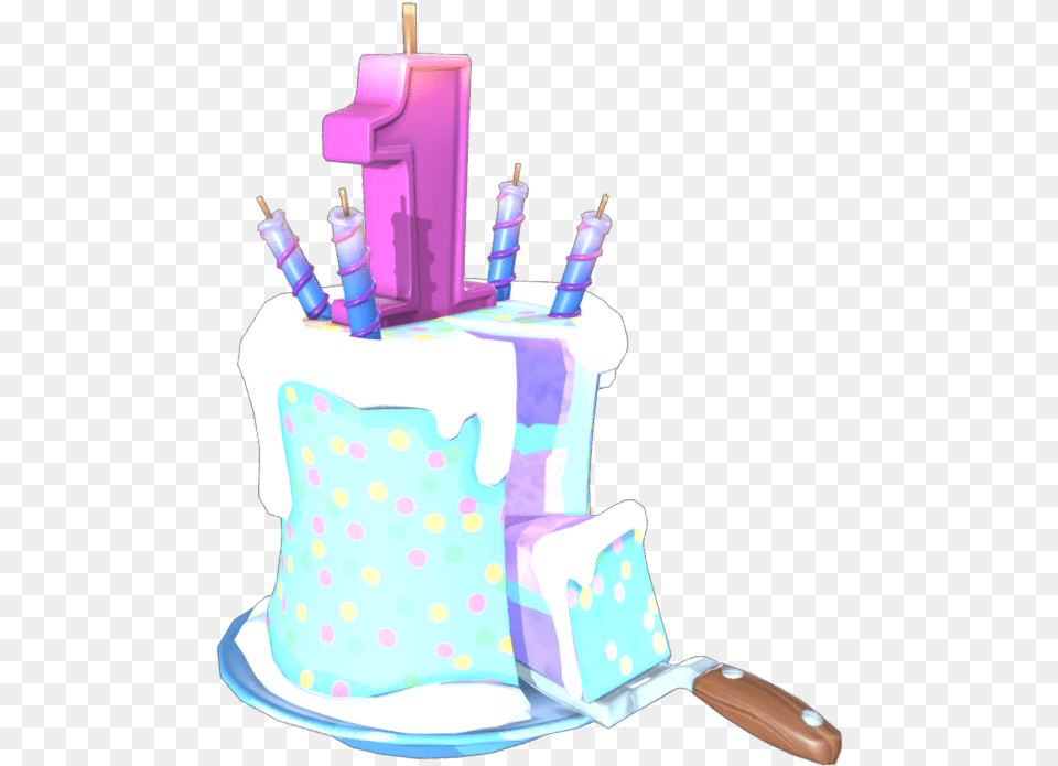 Fortnite Birthday Cake Back Bling Rare Backpack Fortnite Birthday Cake, Birthday Cake, Cream, Dessert, Food Free Png