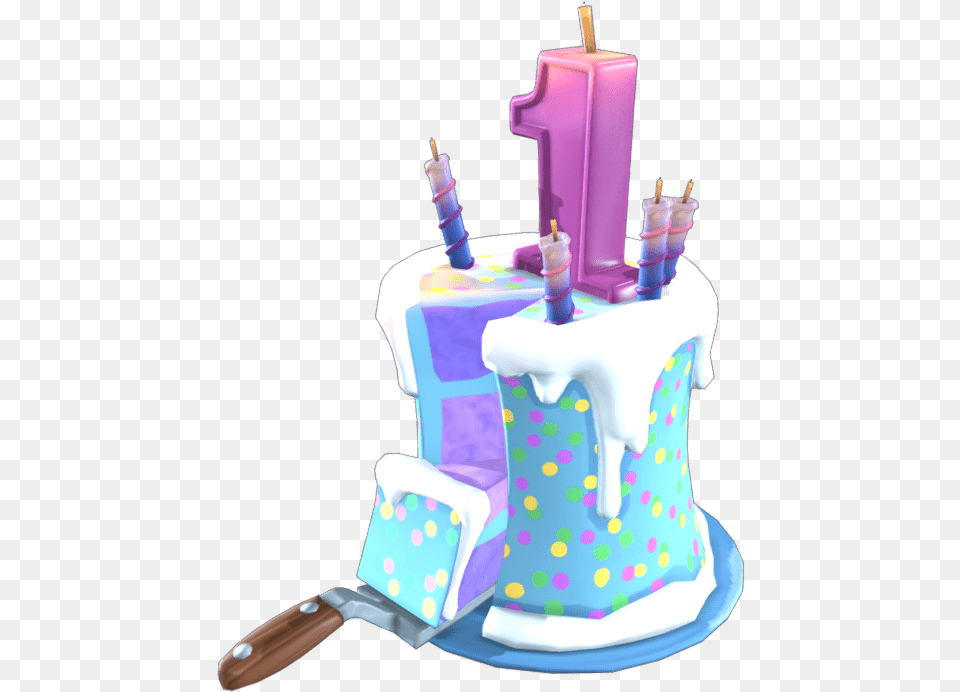 Fortnite Birthday Cake Back Bling Rare Backpack Fortnite Fortnite Birthday Cake, Birthday Cake, Cream, Dessert, Food Free Png Download