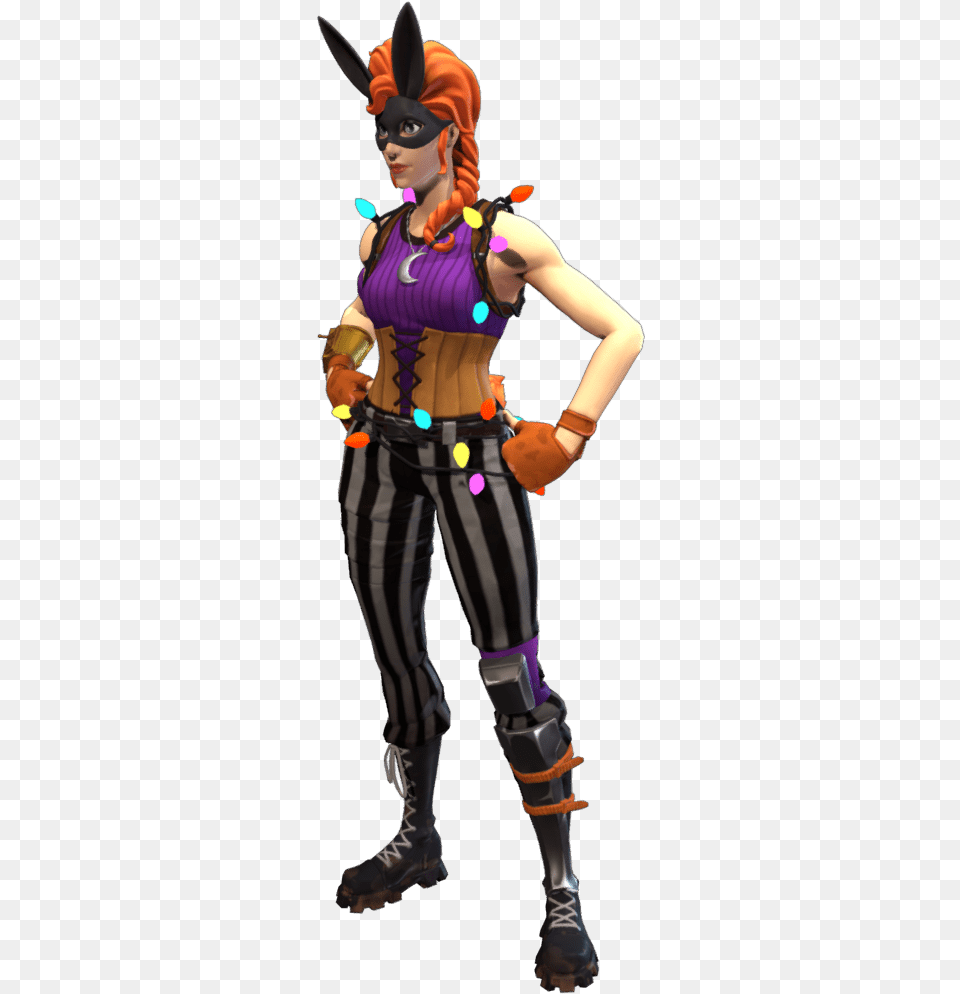 Fortnite Bunnymoon Power Cord Fortnite, Person, Clothing, Costume, Adult Png