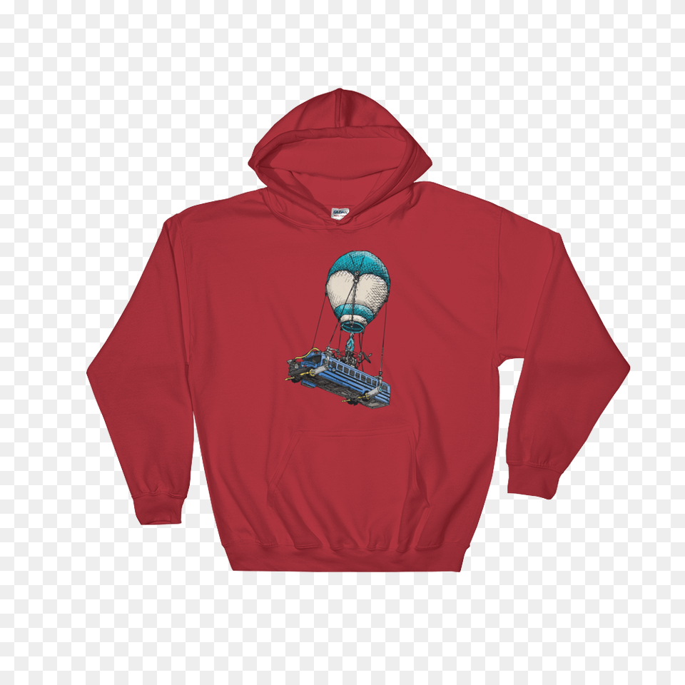 Fortnite Bus Hoodie Fortnitespot, Clothing, Hood, Knitwear, Sweater Free Png Download