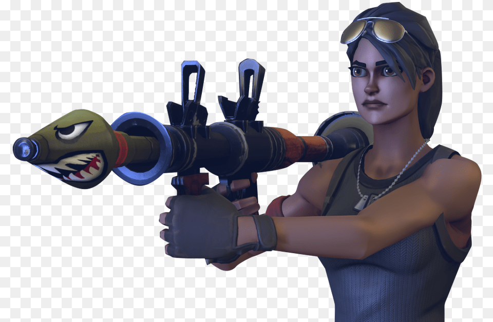 Fortnite Character With Gun Download, Woman, Adult, Person, Female Free Png