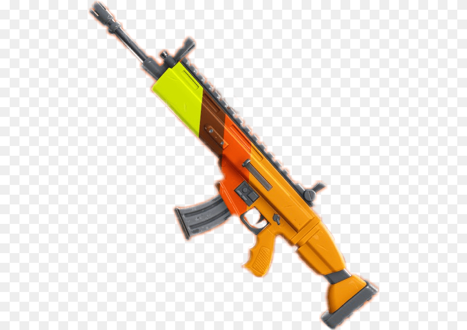 Fortnite Corolful Scar Rifle Game Games Gun Assault Rifle, Firearm, Weapon, Toy Free Png Download