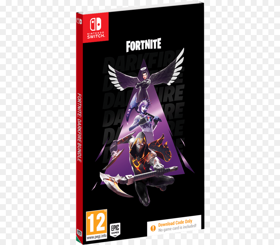 Fortnite Darkfire Bundle Packshot, Advertisement, Poster, Baby, Person Png