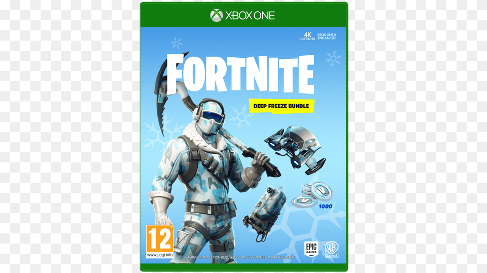 Fortnite Deep Freeze Bundle Xbox One, Adult, Male, Man, Person Free Png Download