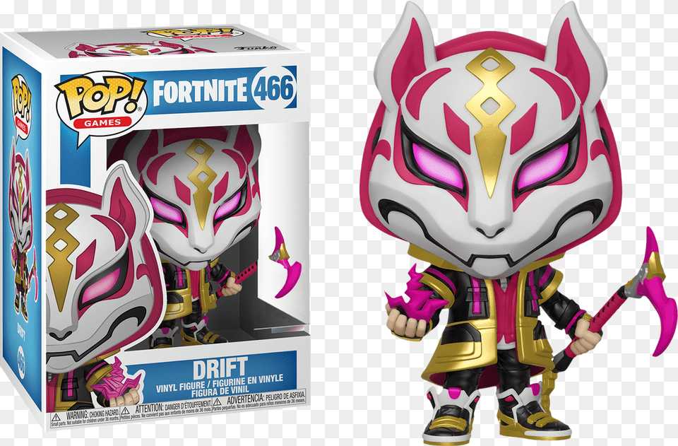 Fortnite Drift Funko Pop, Toy, Book, Comics, Publication Free Transparent Png