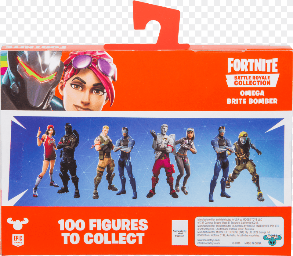 Fortnite Duo Pack Omega Brite Bomber Fortnite Battle Royale Collection Duo, Advertisement, Person, Woman, Male Free Transparent Png