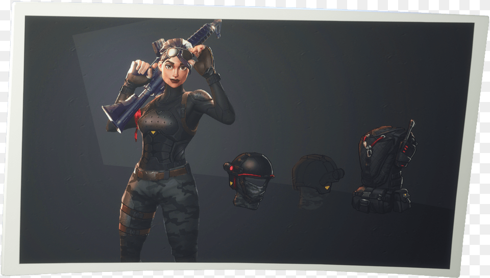 Fortnite Elite Agent Image Fortnite Girls Black Dances Images, Adult, Person, Woman, Female Free Transparent Png