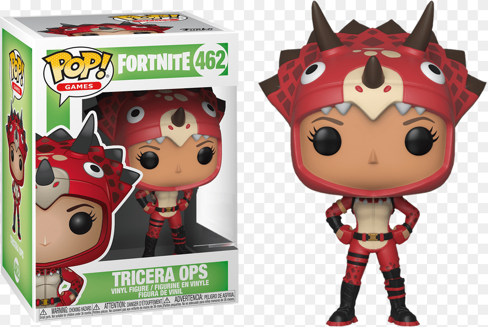 Fortnite Funko Pop Tricera Ops, Toy, Baby, Person, Face Png