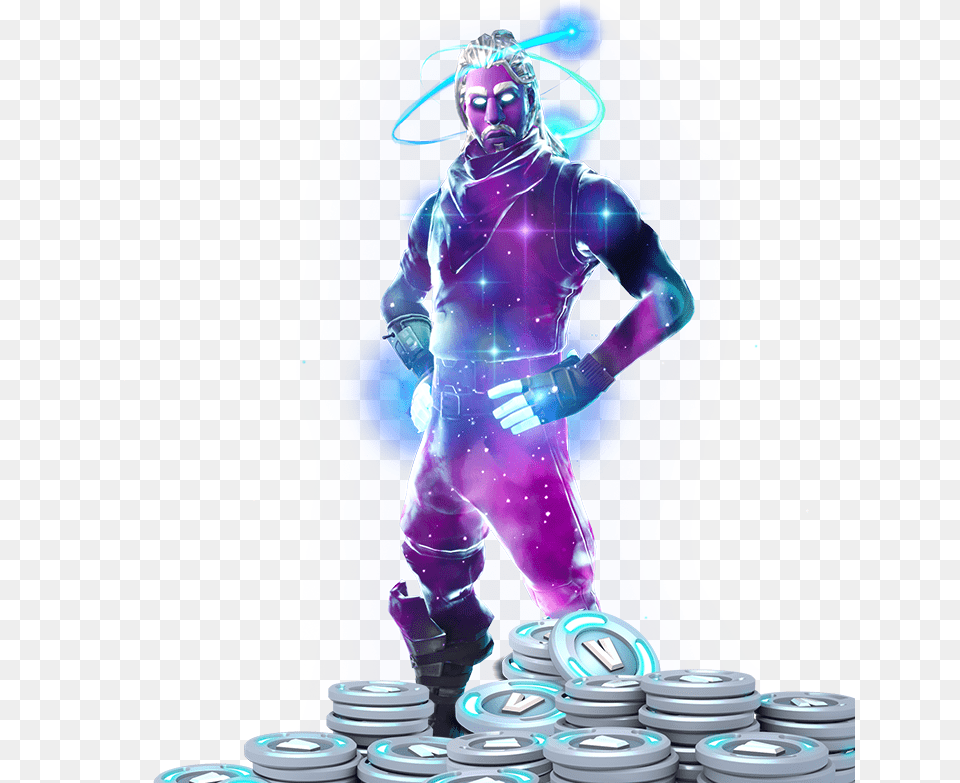 Fortnite Galaxy Skin Amp V Bucks From Note 9 Preorder Skins De Fortnite Render, Adult, Male, Man, Person Free Png