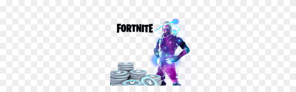 Fortnite Galaxy Skin Plus V Bucks Ebay, Adult, Male, Man, Person Free Png Download