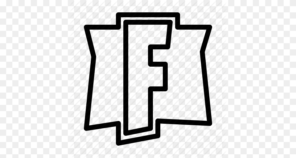 Fortnite Game Line Logo Shooter Icon, Text, Symbol Png