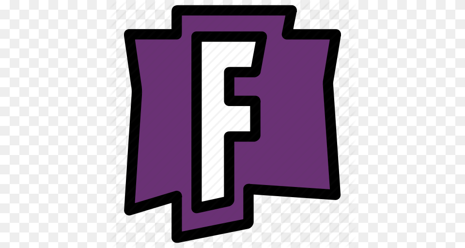 Fortnite Game Logo Icon, Purple, Text, Symbol, Number Free Transparent Png