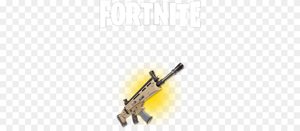 Fortnite Gold Scar Scar Fortnite, Firearm, Gun, Rifle, Weapon Png