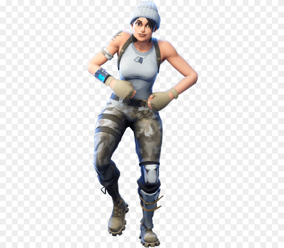 Fortnite Hootenanny Fortnite Skin With Camo Pants, Clothing, Costume, Person, Hat Free Png Download