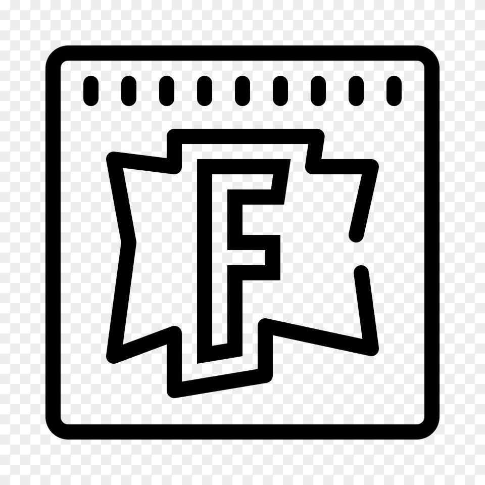 Fortnite Icon, Gray Free Transparent Png