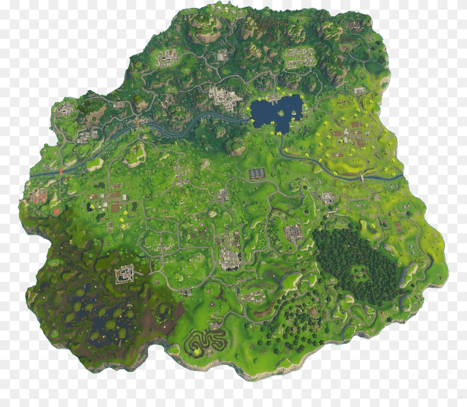 Fortnite Island Birds Eye View, Land, Nature, Outdoors, Accessories Free Png Download