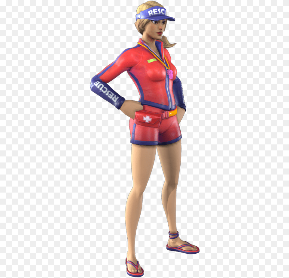 Fortnite Lifeguard Skin Fortnite Sun Strider Transparent, Clothing, Costume, Person, Adult Png