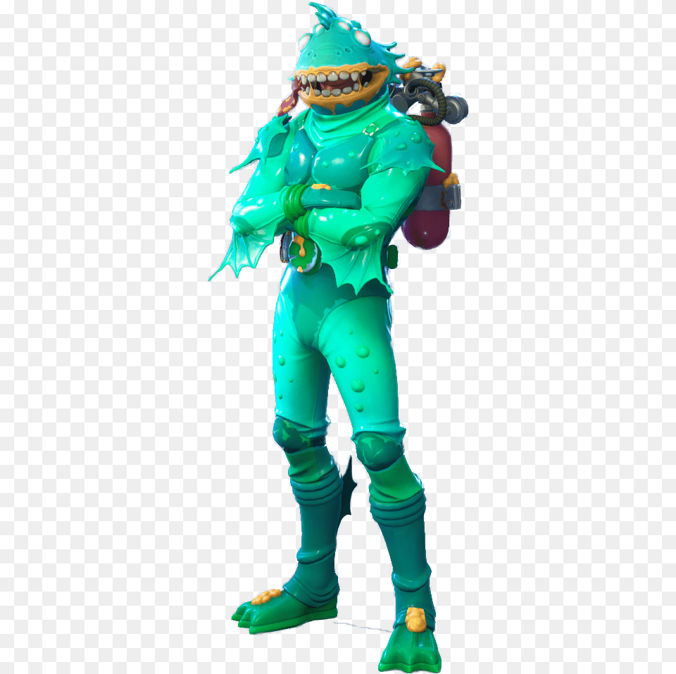 Fortnite Moisty Merman, Baby, Person, Green Free Transparent Png