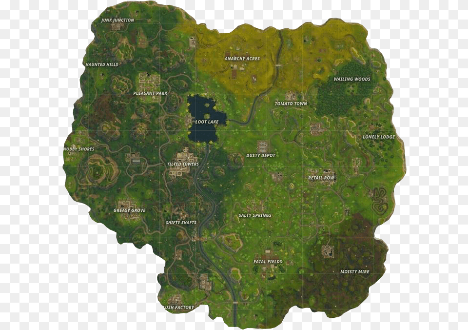 Fortnite New Minimap Image Fortnite Map Transparent, Nature, Chart, Plot, Land Png