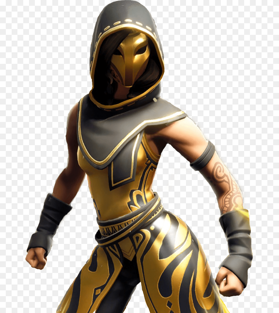 Fortnite New Skin Suit Egypt Costume Hood Itemshop Sandstorm Fortnite, Person, Knight, Baby, Helmet Png Image