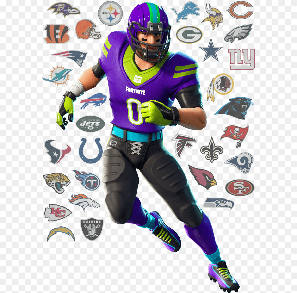 Fortnite Nfl Football Skins Glider Fortnite Football Skins, American Football, Helmet, Sport, Football Helmet Png Image