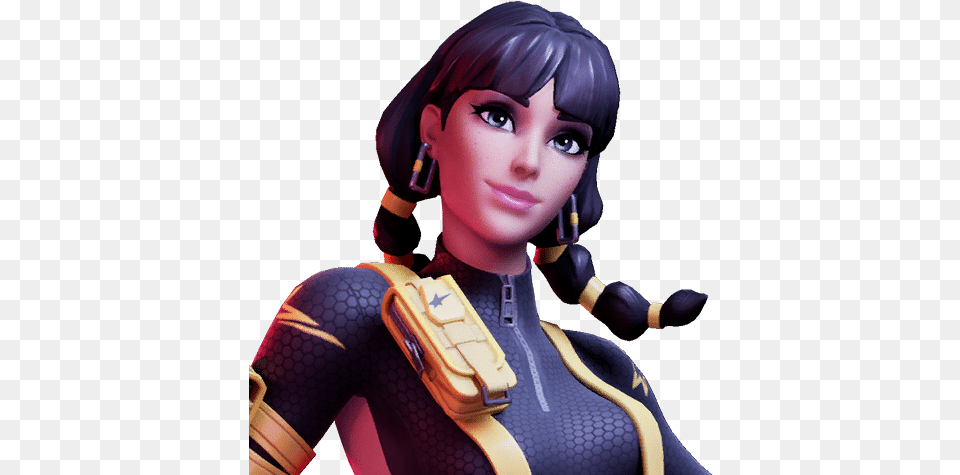 Fortnite Overtime Purple Rippley Yellow Chic And Gold 8 Yellow Chic Skin Fortnite, Adult, Person, Female, Woman Free Png Download