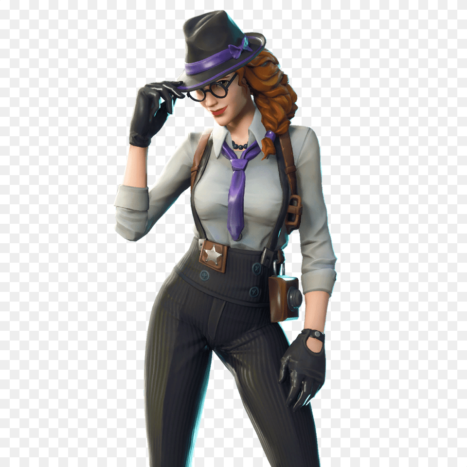 Fortnite Patch 4 5 Datamine Reveals Drum Gun New Skins New Fortnite Detective Skins, Accessories, Tie, Person, Glove Free Transparent Png
