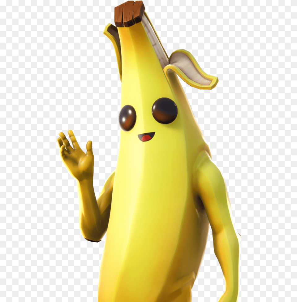 Fortnite Peely, Banana, Food, Fruit, Plant Free Png