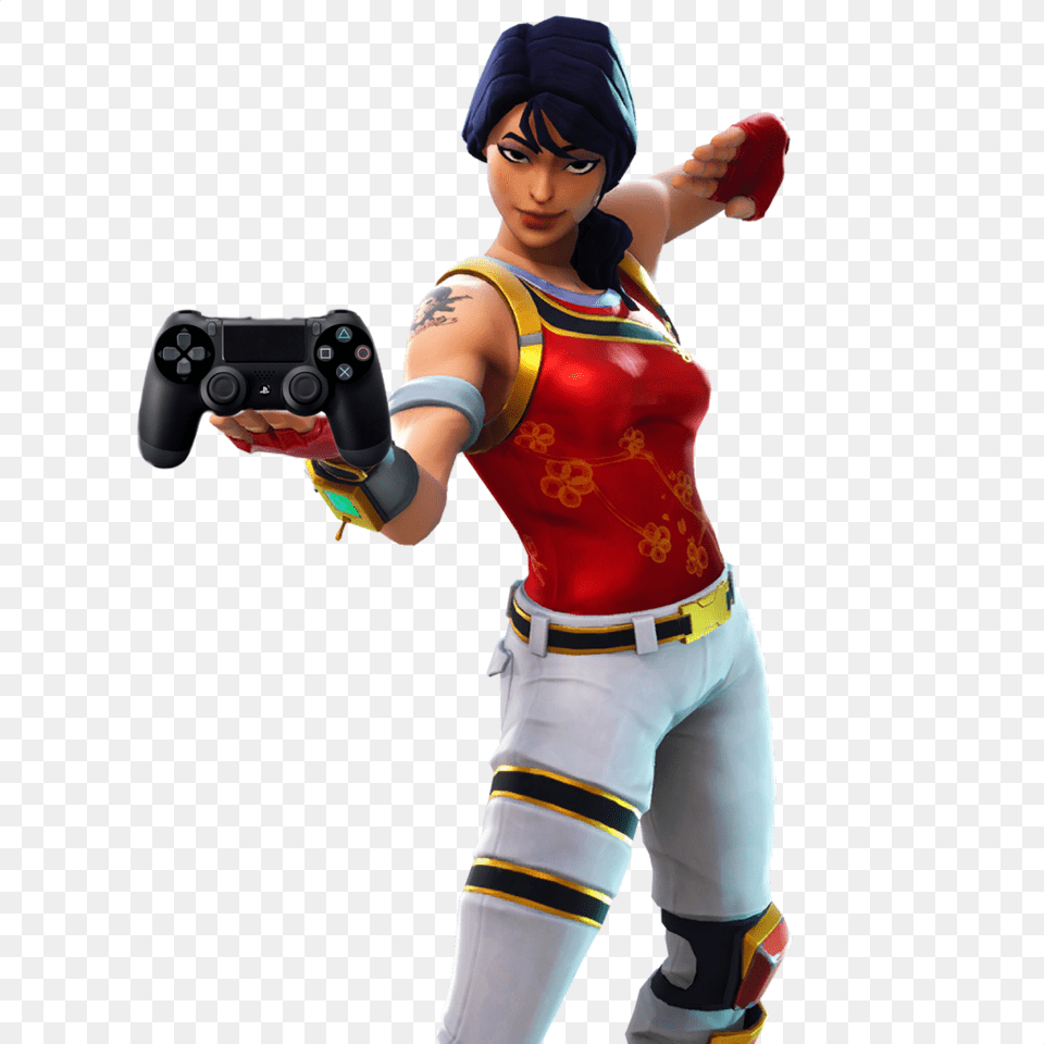 Fortnite Player Fortnite Skin With Ps4 Controller, Person, Clothing, Costume, People Png Image