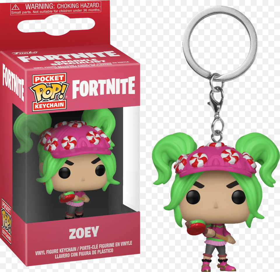 Fortnite Pocket Pop Keychain Zoey, Baby, Doll, Face, Head Png Image