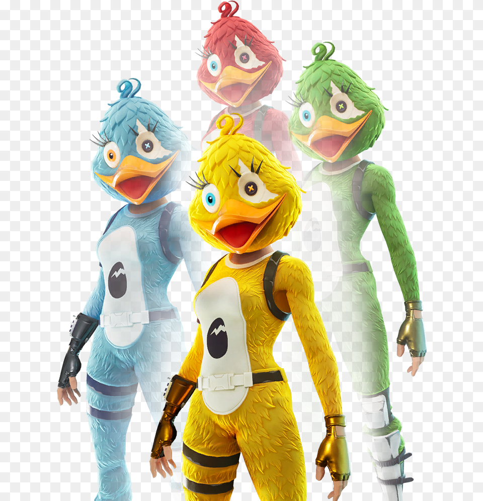 Fortnite Quackling Skin New Easter Skins Fortnite, Person, Toy, Mascot, Face Free Png