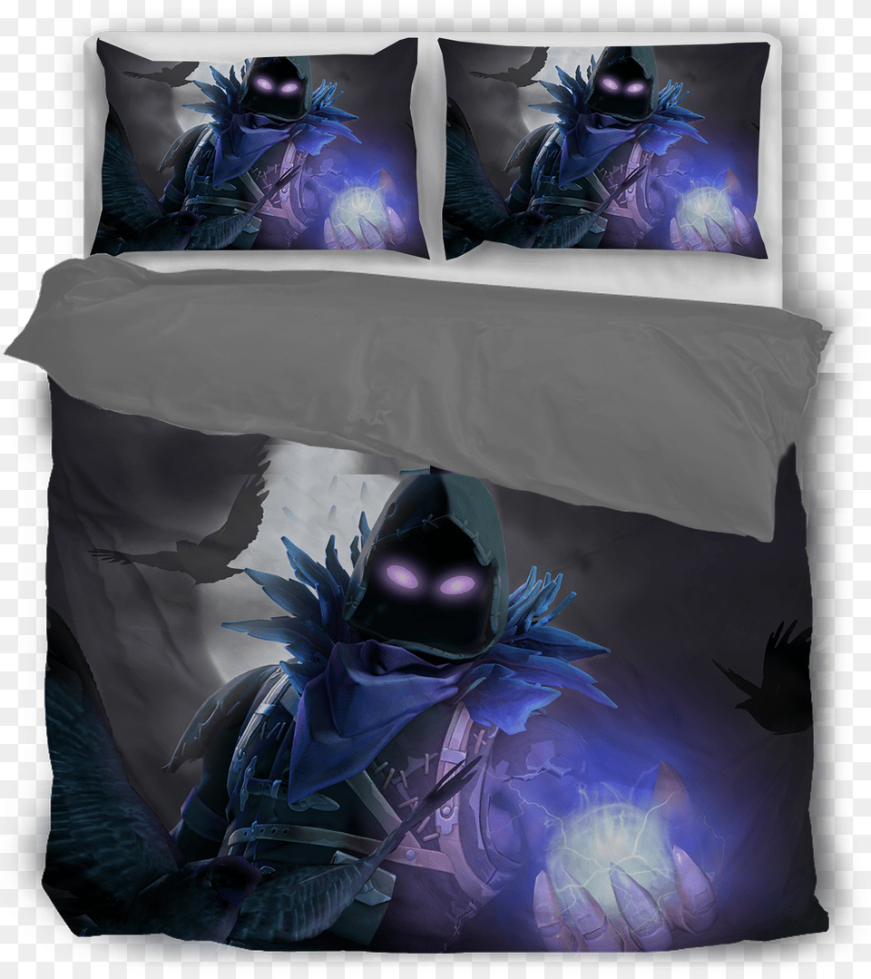 Fortnite Raven Bedding, Cushion, Home Decor, Pillow, Person Free Png Download