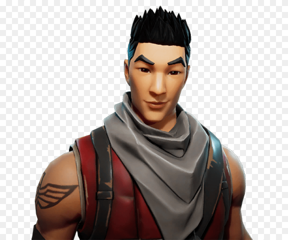 Fortnite Shock Trooper Image Asian Default Skin Fortnite, Adult, Female, Person, Woman Free Png Download