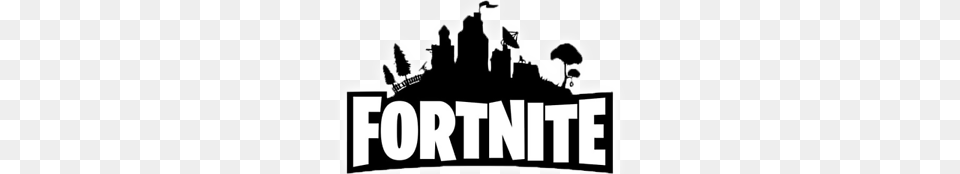 Fortnite Silhouette Icing Sheet Cake Toppers X, Logo, Architecture, Building, Factory Free Png Download