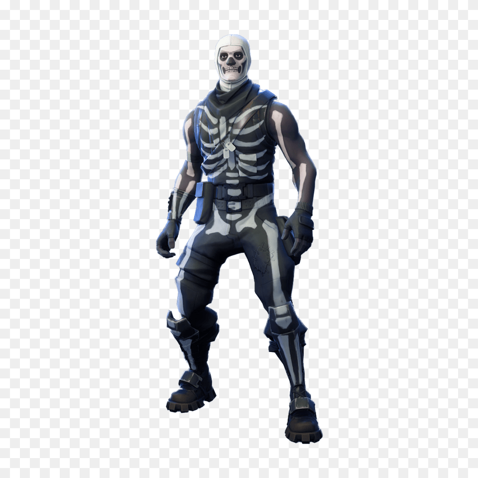 Fortnite Skull Trooper Outfits, Adult, Clothing, Glove, Male Png Image