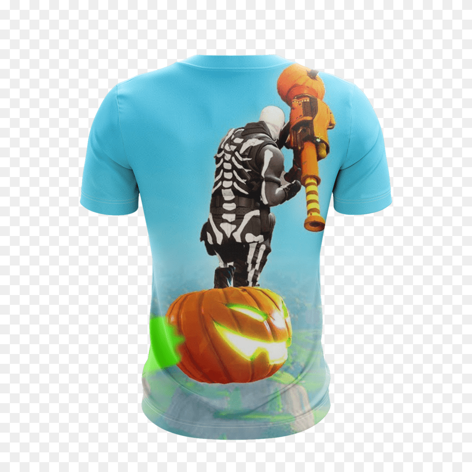 Fortnite Skull Trooper Unisex T Shirt Moveekbuddy, Clothing, T-shirt, Person, Food Png