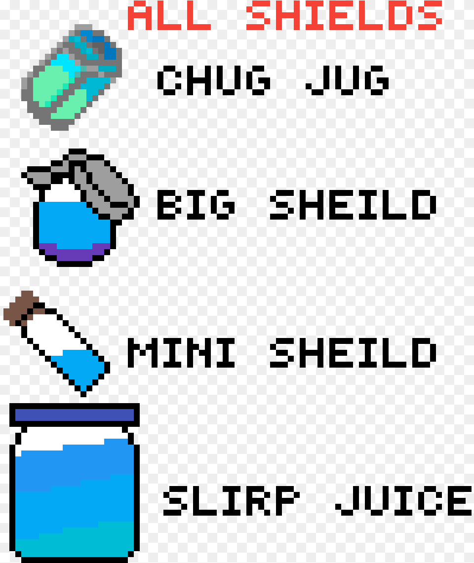 Fortnite Slurp Juice Pixel Art, Tin Free Png Download