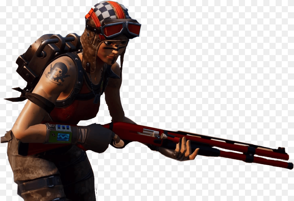 Fortnite Sniper, Person, Skin, Tattoo, Weapon Free Png Download