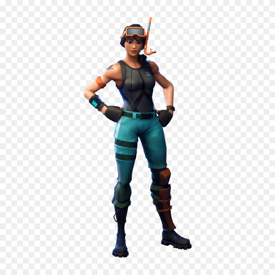 Fortnite Snorkel Ops, Clothing, Costume, Person, Footwear Free Png Download