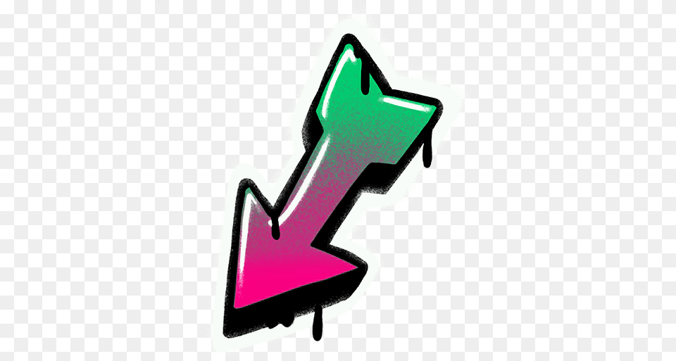Fortnite Sprays Paint 3 Fortnite Arrow No Background, Symbol, Person, Text Free Png