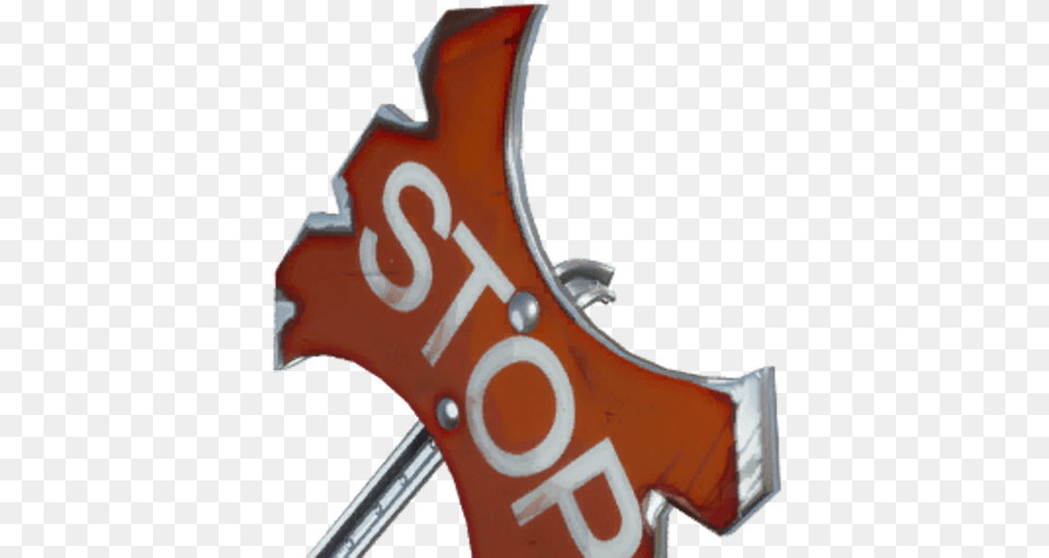 Fortnite Stop Sign Pickaxe Top, Symbol Png Image