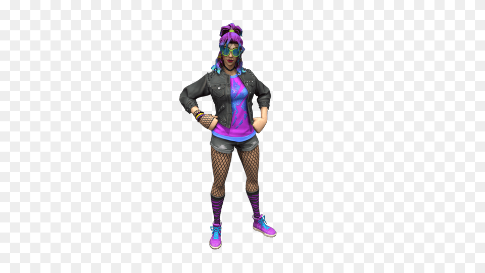 Fortnite Synth Star Outfits, Clothing, Purple, Costume, Person Png Image