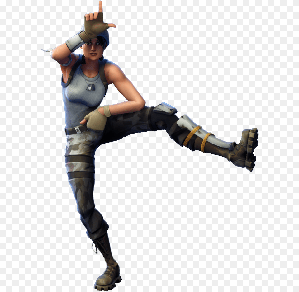 Fortnite Take The L Emote, Adult, Person, Woman, Female Free Png Download